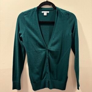 Amazon Basics Green Button Down Cardigan